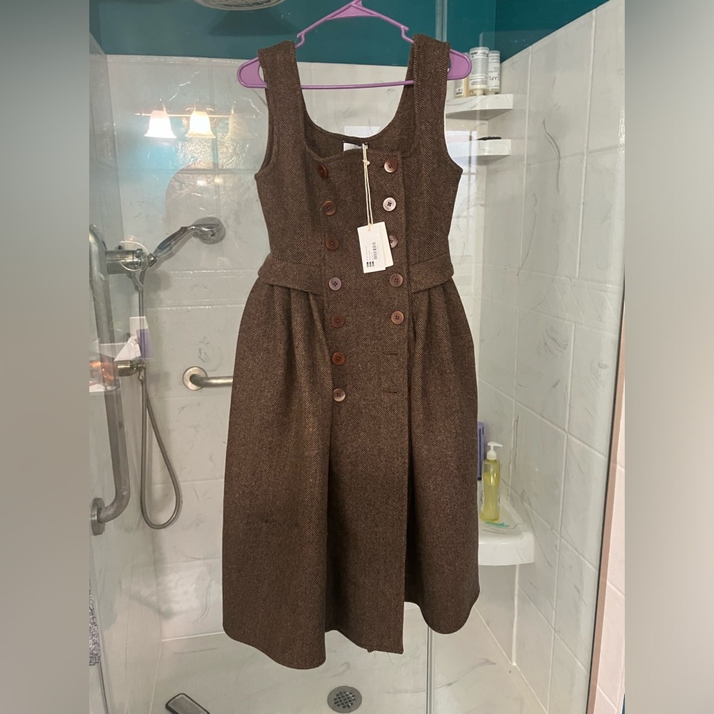 Linenniave wool dress. New with tags says 100% wool